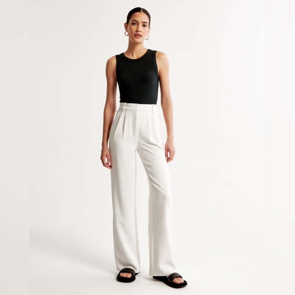 Abercrombie & Fitch Sloane Tailored Premium Crepe Pant